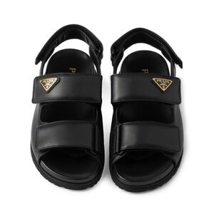 Prada Napa Leather Black Sandals